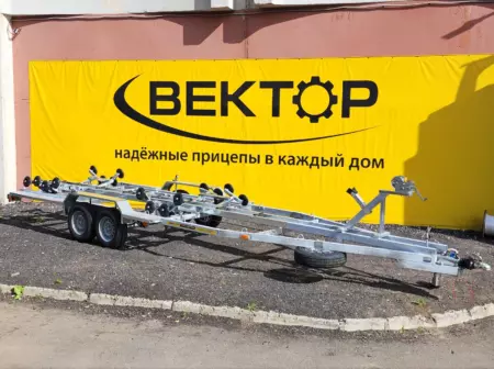 Двухосный прицеп для водной техники с тормозом ЛАВ 81018 Плюс